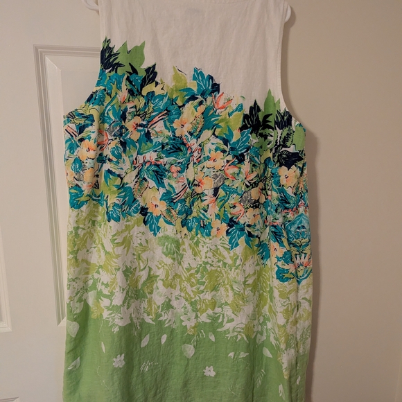 J. Jill Floral Linen dress - Picture 3 of 4
